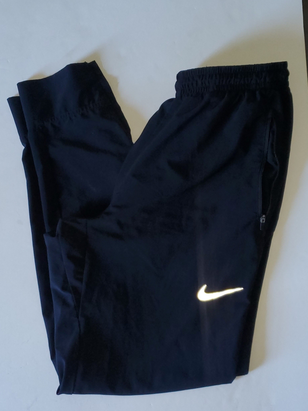 Nike Black Trackpants with Reflective Swoosh